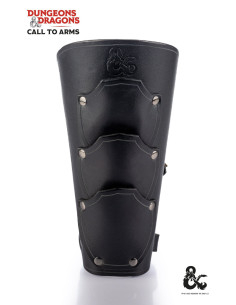 Medieval fighter bracelet in black leather 2