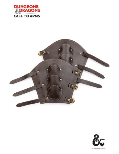 Medieval fighter bracelet in brown leather