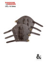 Medieval fighter bracelet in brown leather