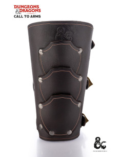 Medieval fighter bracelet in brown leather 2