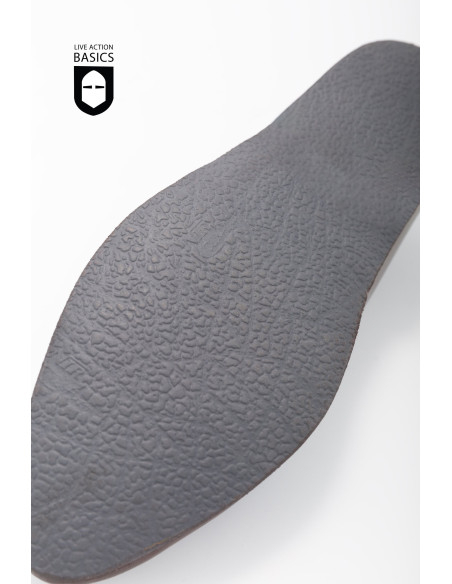 Medieval high boots with knot front...