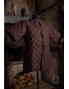 Medieval padded short-sleeved gambeson, brown