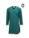 Long medieval tunic in cotton, green