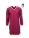 Long medieval tunic in cotton, red
