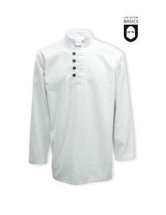 Medieval button shirt, natural white