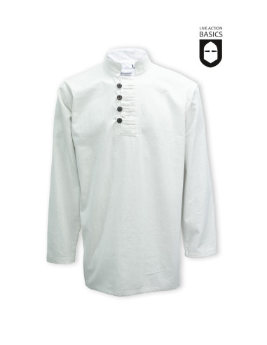 Medieval button shirt, natural white