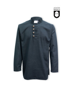 Medieval button shirt, black