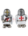 Templar resin figure with shield and mace (10 cm.)