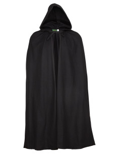 Basic medieval cape with hood, brown and black 2
