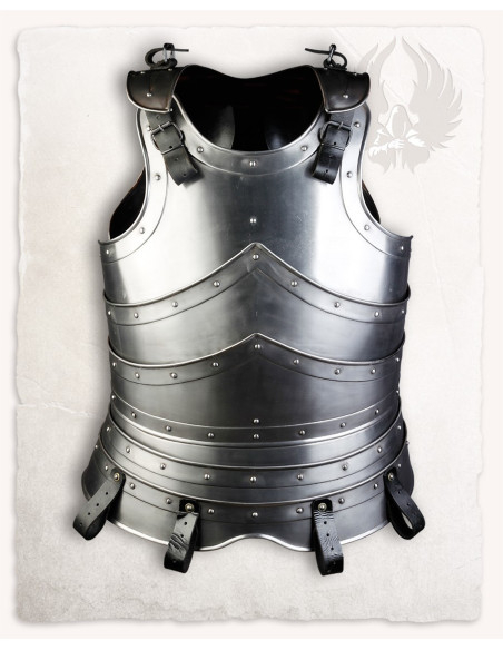 Medieval steel cuirass Edward model