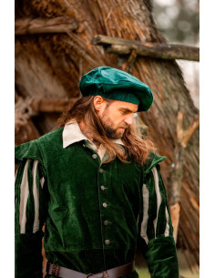 Renaissance green cotton Parlota, Kurt model