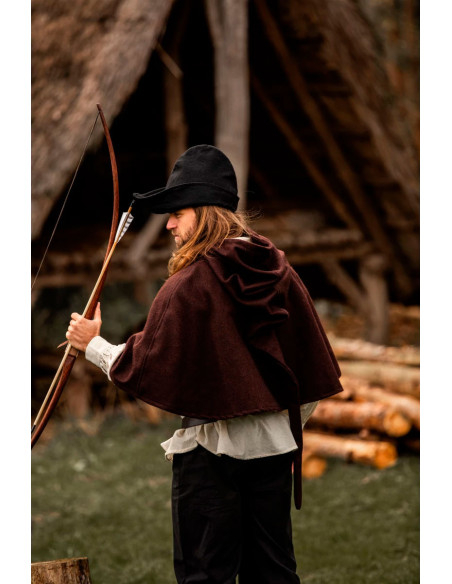 Robin Hood hat in black wool