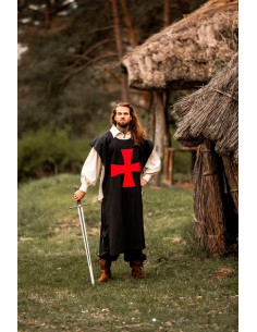 Black surcoat with red Templar Cross 2
