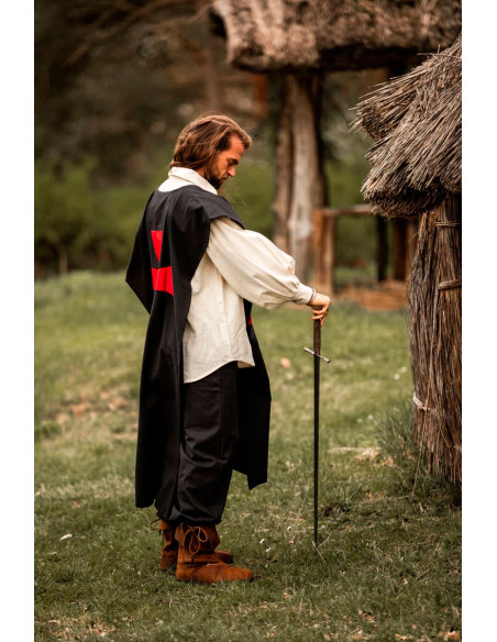 Black surcoat with red Templar Cross