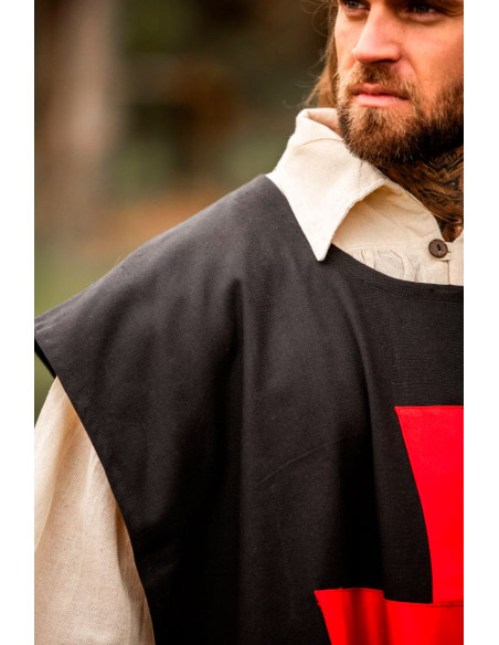 Black surcoat with red Templar Cross