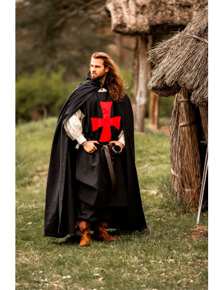 Black surcoat with red Templar Cross
