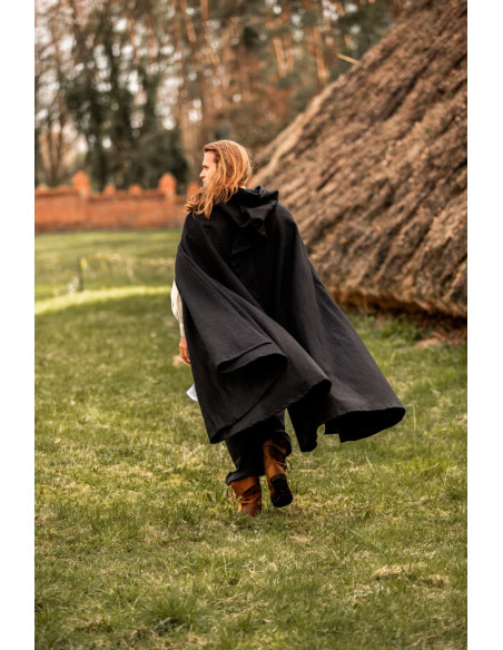 Short medieval cape with straps...