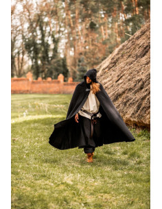 Short medieval cape with straps closure, Ilmar model,... 2