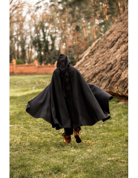 Short medieval cape with straps...