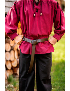 Conrad Leather Ring Belt Brown