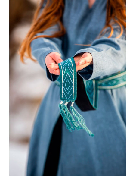 Viking cotton belt, Caja model, blue