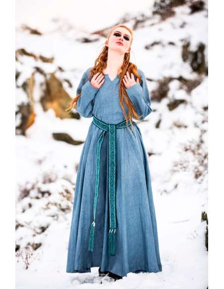 Viking cotton belt, Caja model, blue