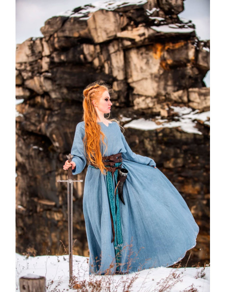 Viking cotton belt, Caja model, blue