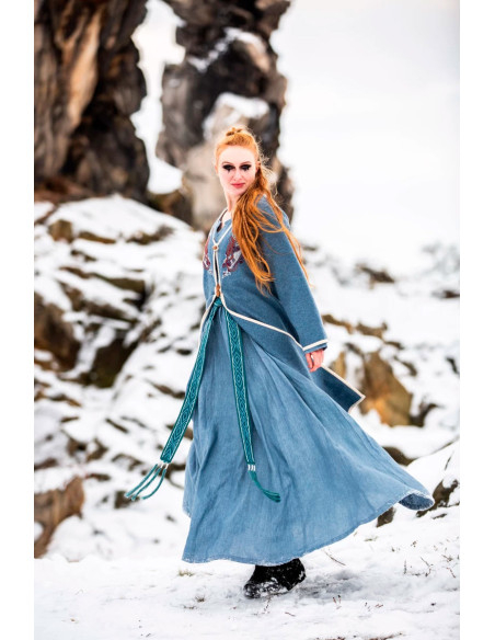 Viking cotton belt, Caja model, blue