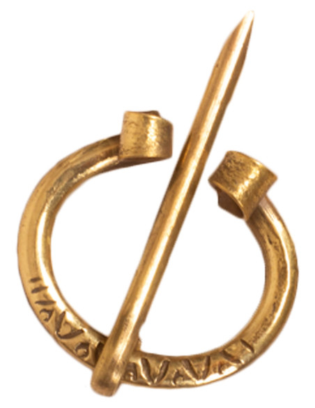 Medieval brass fibula Sibylle model