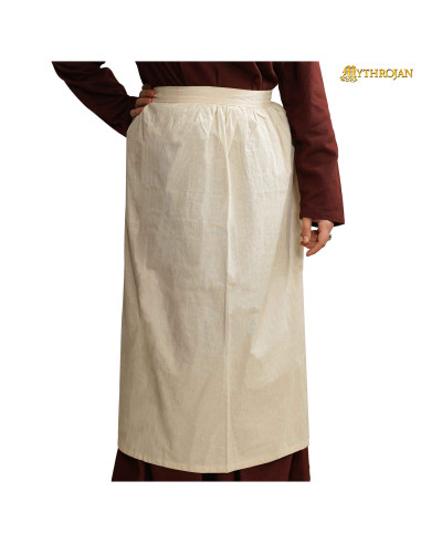 Medieval Renaissance apron, natural color