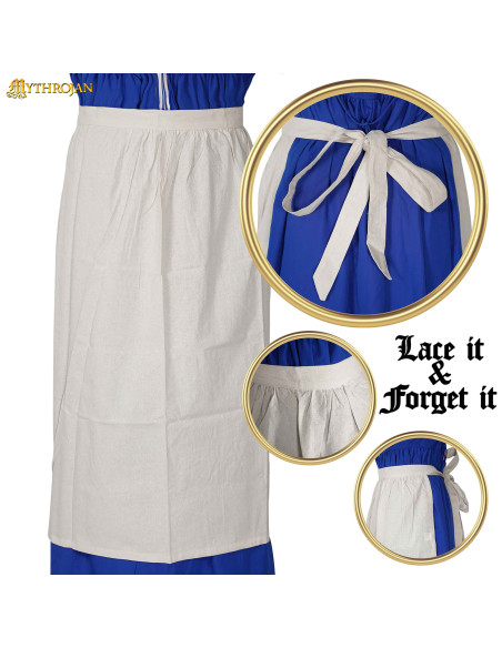 Medieval Renaissance apron, natural...