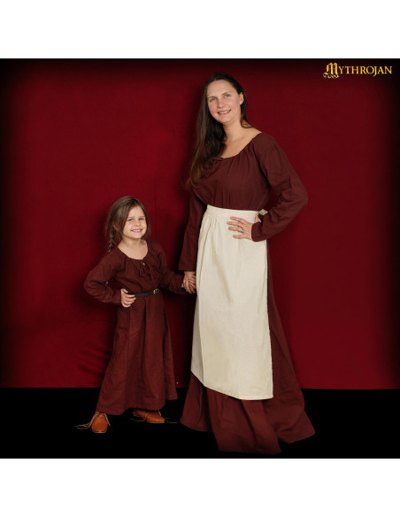 Medieval Renaissance apron, natural...