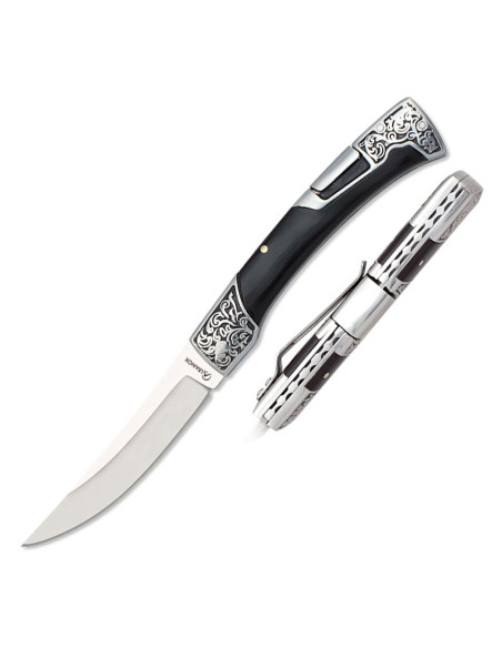 Albainox brand knife decorated black...