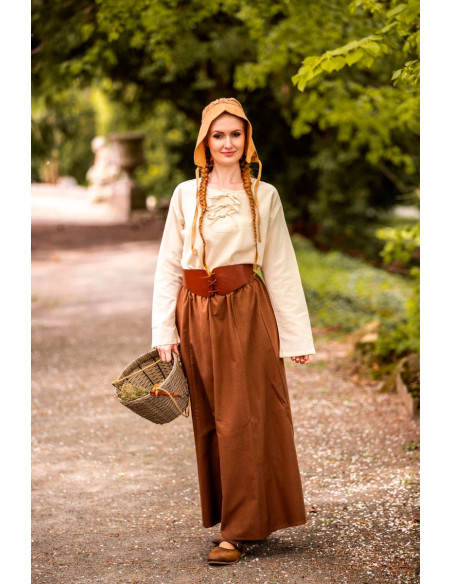 Medieval skirt woman Tobacco Medieval skirt woman Tobacco