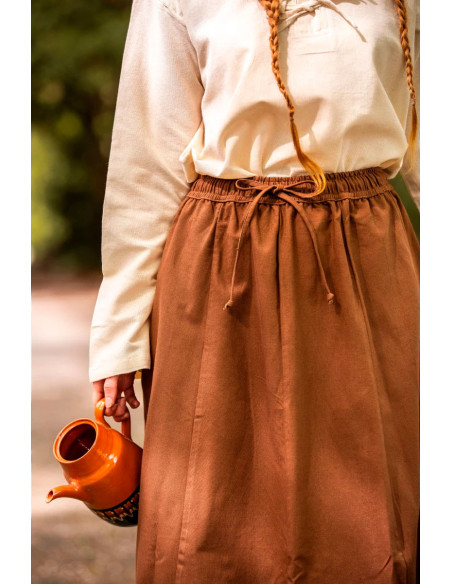 Medieval skirt woman Tobacco Medieval skirt woman Tobacco
