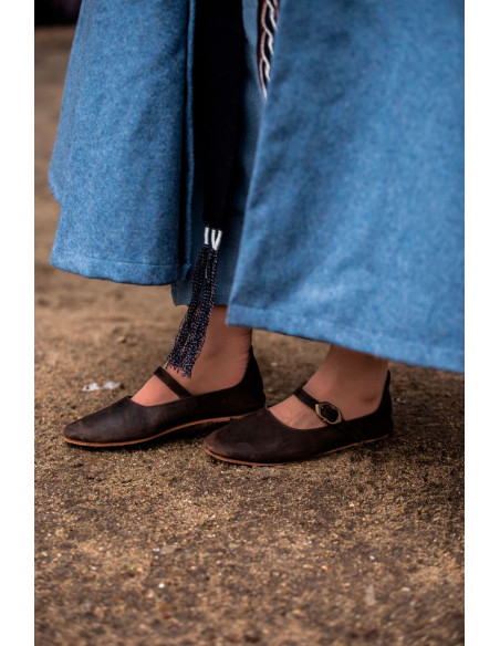 Medieval women's shoes model Cecilie,...