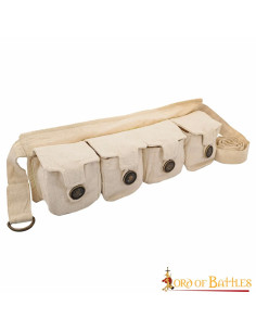 Druid belt with 4 cotton pockets