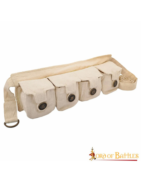 Druid belt with 4 cotton pockets