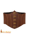 Brown Leather Pirate Anne Bony Corset