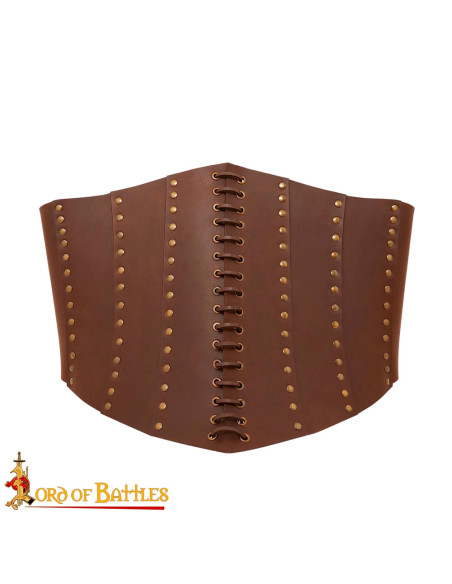 Brown Leather Pirate Anne Bony Corset