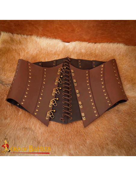 Brown Leather Pirate Anne Bony Corset