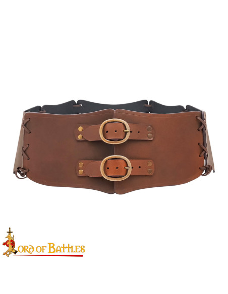 Double leather warrior belt (111.8 cm.)