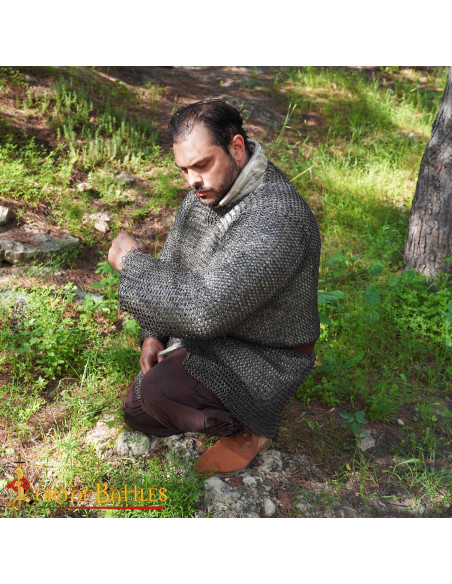 Steel chain mail round rings Hauberk...