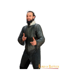 Mild steel chain mail flat ring Hauberk model (9 mm.)