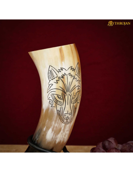 Viking drinking horn Wolf model (400...