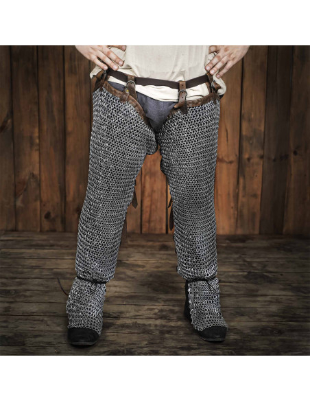 Stainless steel chain mail legs (9 mm.)