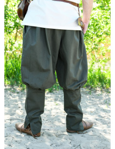 Viking pants model Olaf, olive green 2