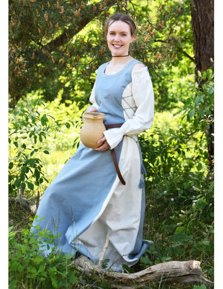 Medieval sleeveless dress model...