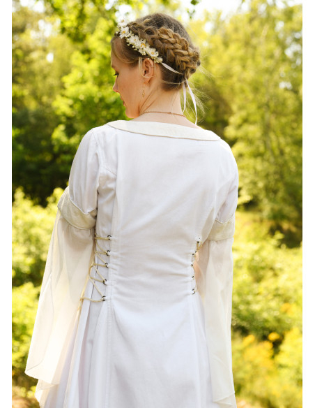 Medieval wedding dress with bodice,...