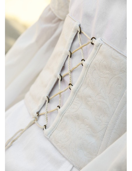 Medieval wedding dress with bodice,...